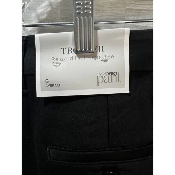 The Perfect Pant Trouser Relax Fit High‎ Rise Black Size 6 - Picture 4 of 6
